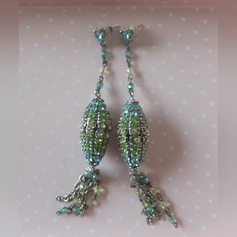 Beautiful Studded Drop Earrings